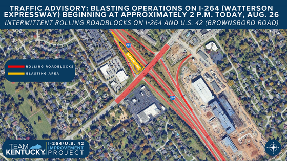 08262025 I-264 Widening and Improvement Project Blasting Operations 