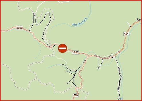 KY 2022 MP 0.5 closure in Perry County