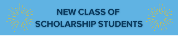 New Scholarship Student Class banner