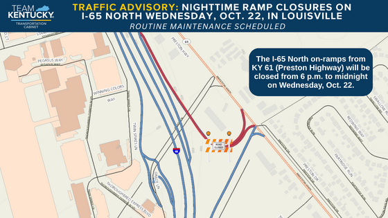 10222025 I-65 North Ramp Closures - JEFFERSON 