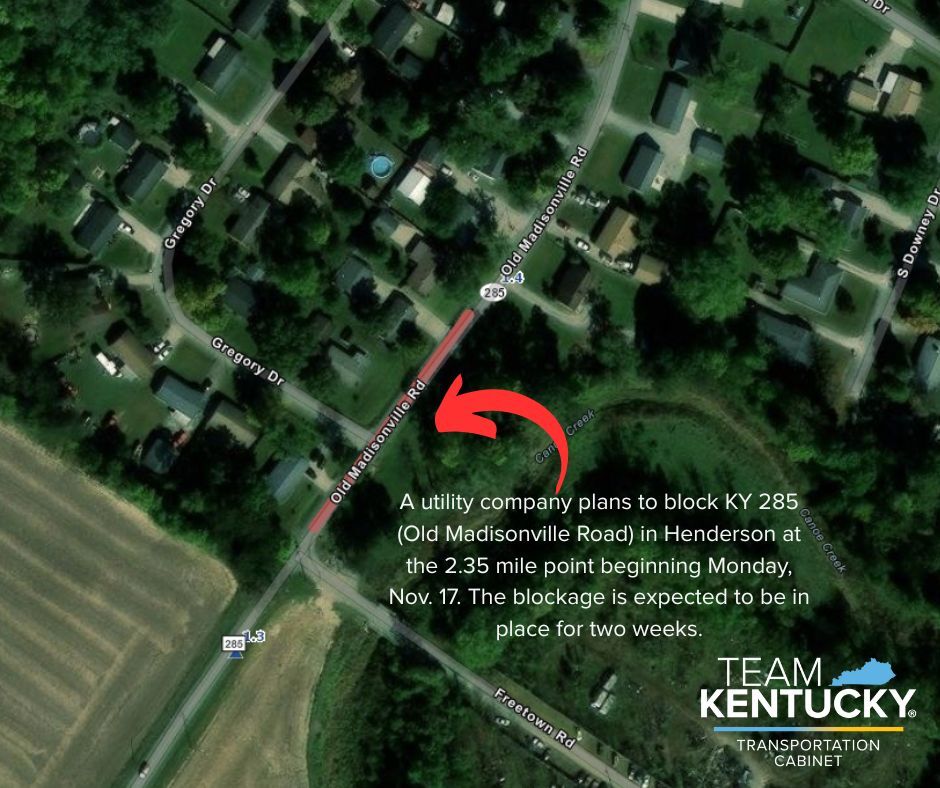 Old Madisonville Road to be blocked in Henderson