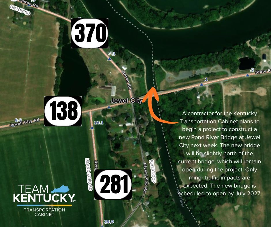 KY 138 Bridge construction scheduled to begin