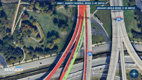 11232025 11242025 I-65 Kennedy Bridge Graphic