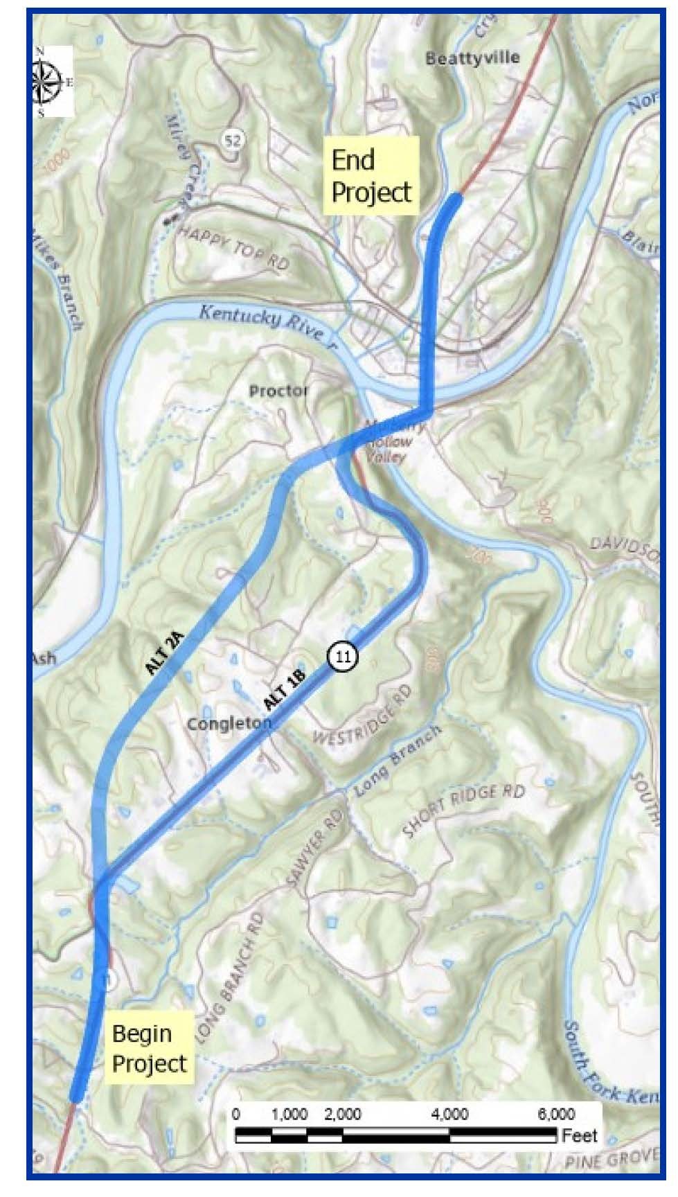 KY 11 project map