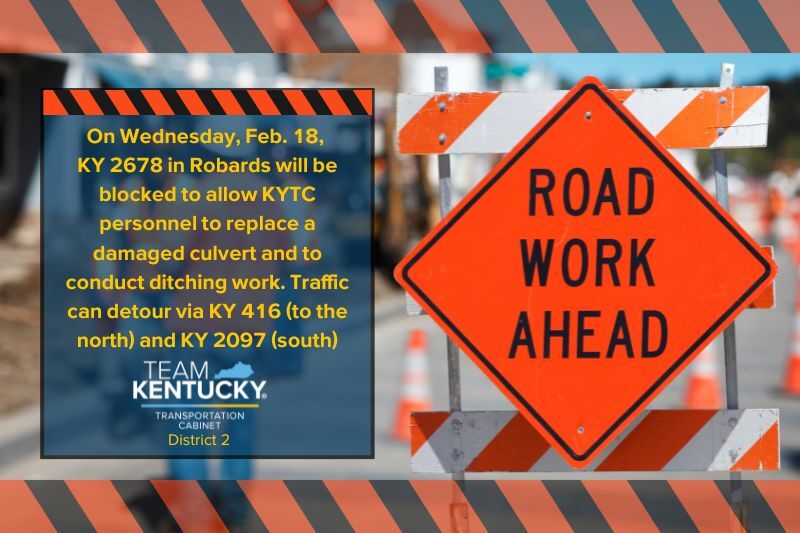 Rockhouse Road to be blocked next week