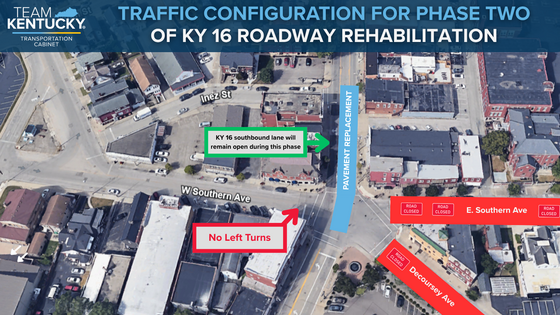 KY 16 Pavement Rehab Traffic Configuration Phase Two