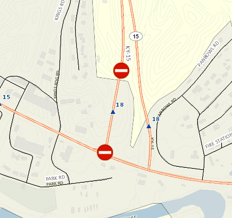 Southbound KY 15 closure in Breathitt County