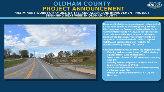 06012026 KY 393 KY 146 Allen Lane Project Announcement - OLDHAM - Graphic