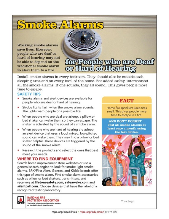 smoke alarm disability 