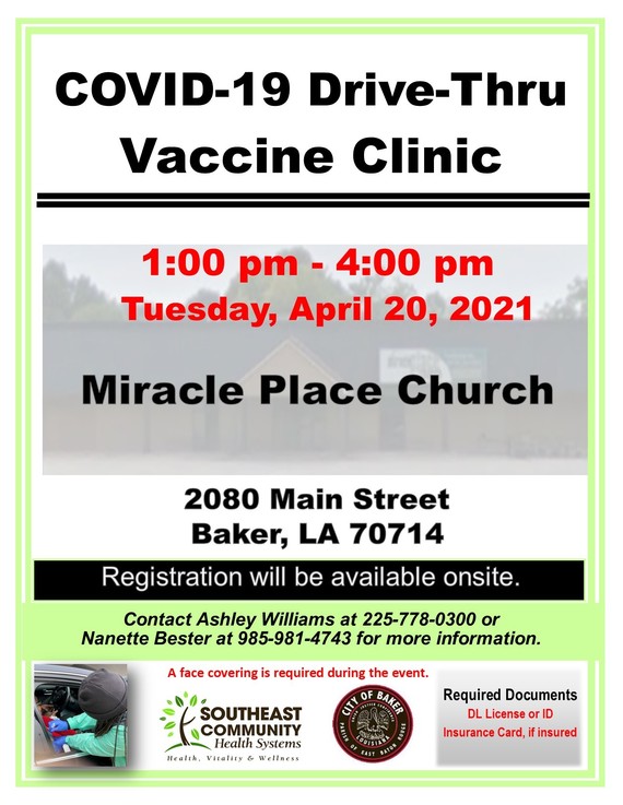 COVID Vaccine Miracle Place Event