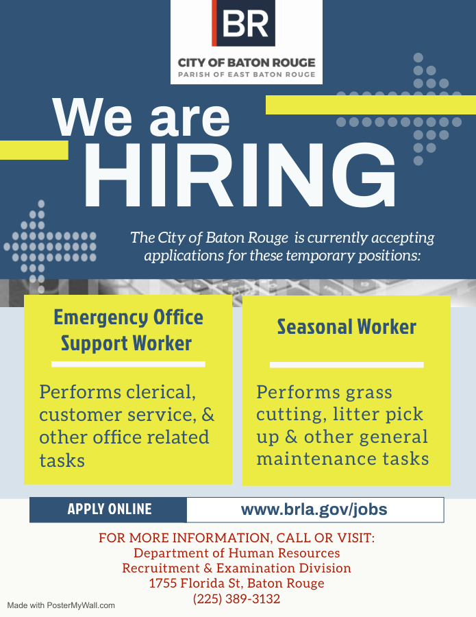 temporary employment flyer