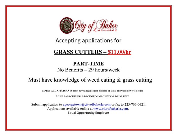 grass cutter job position