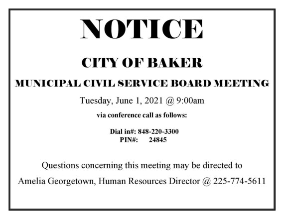 civil service notice