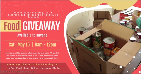 food giveaway flyer