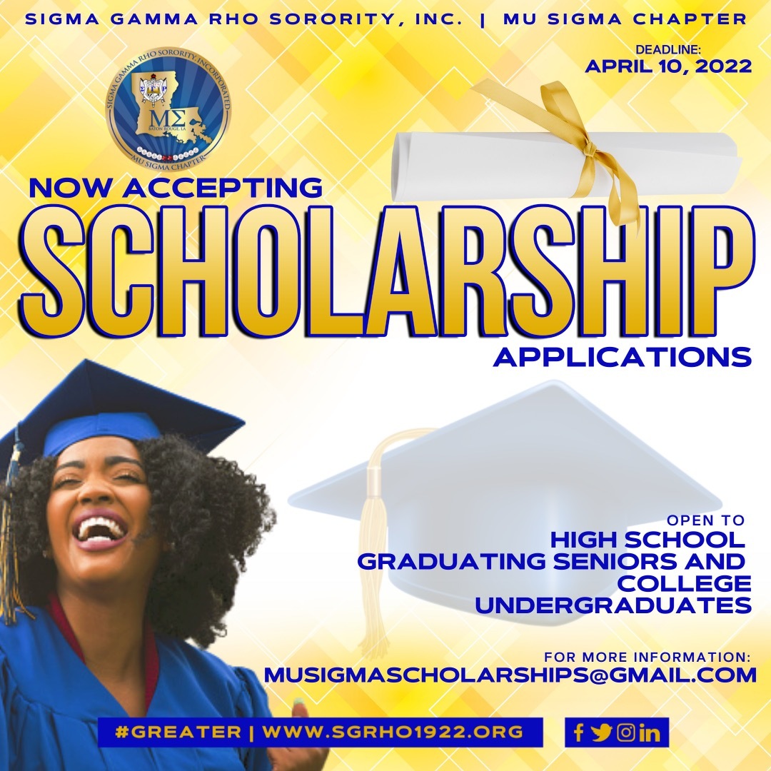 The Mu Sigma Chapter of Sigma Gamma Rho Sorority is Now Accepting