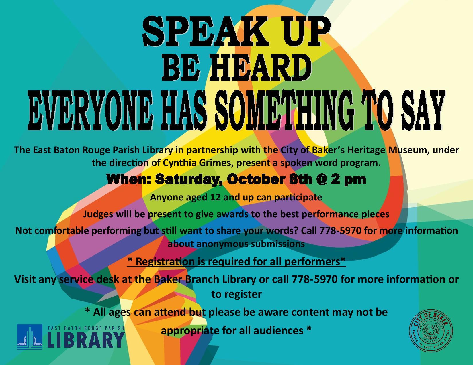 speak-up-be-heard-everyone-has-something-to-say-on-saturday