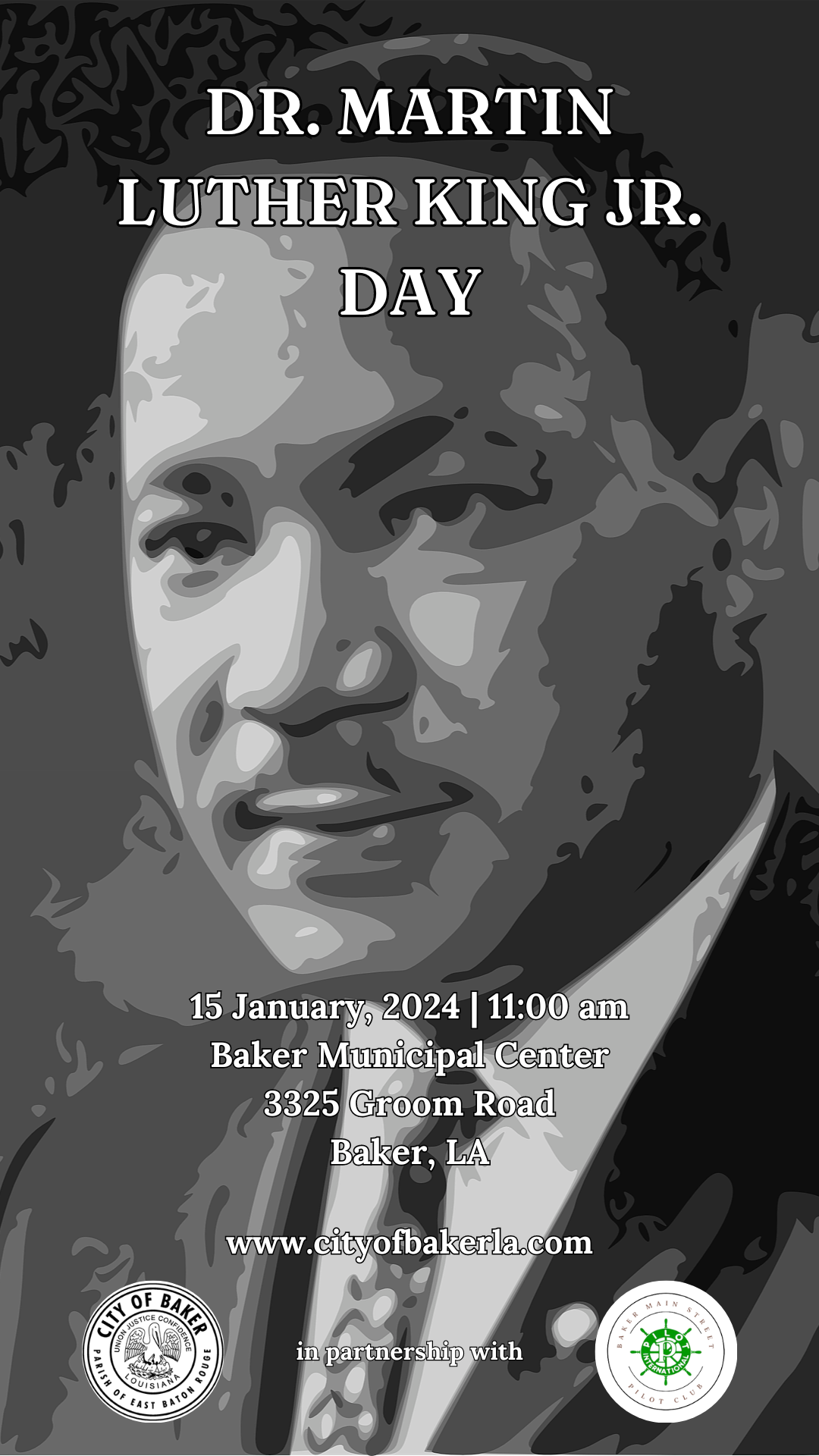 Mark Your Calendar! MLK Day Event at Baker Municipal Center January 15!