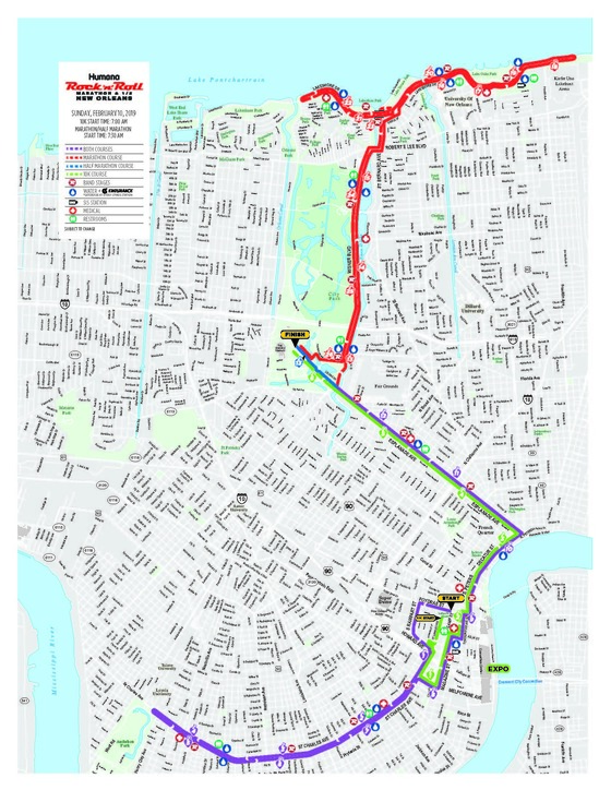 RNR Marathon Route