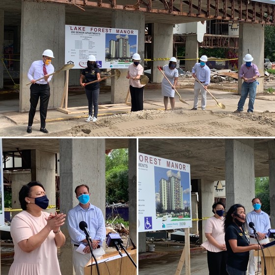 Mayors Office News Articles July 2020 MAYOR HELPS BREAK GROUND ON 32M LAKE FOREST MANOR