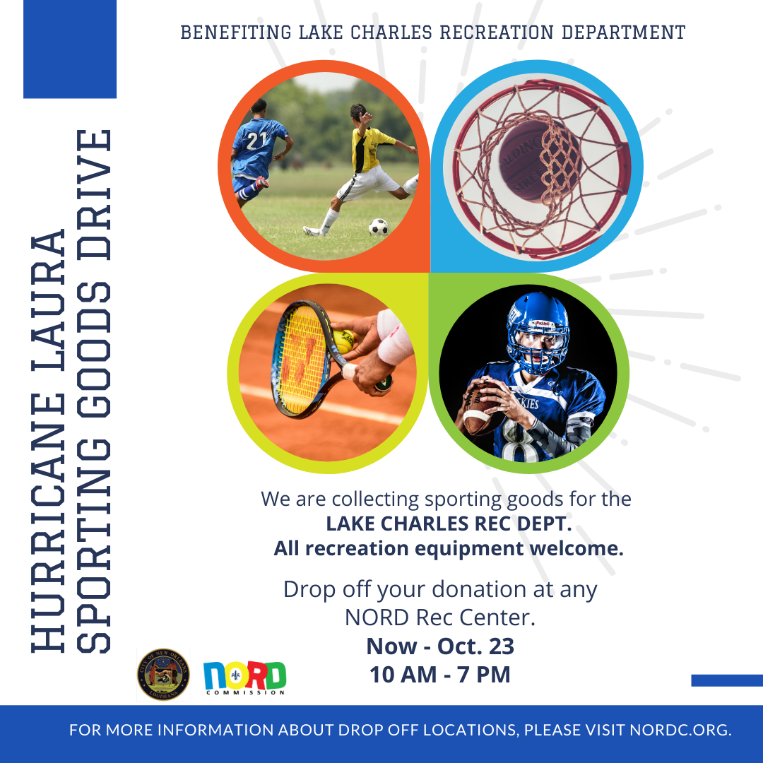 NORD Updates Lake Charles Donation Drive, Football Registration, Fall