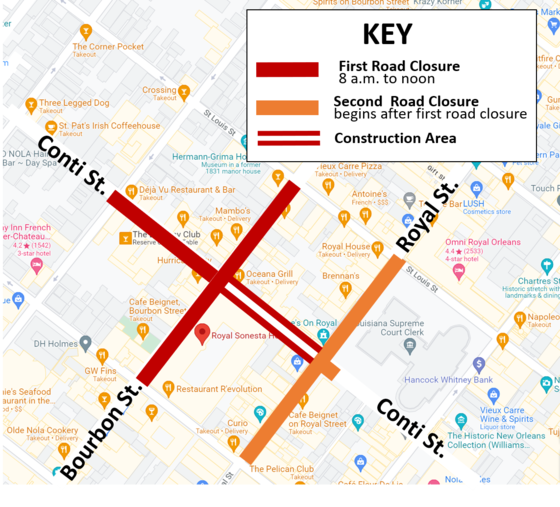 french quarter street closures mardi gras