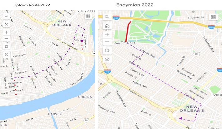 mardi gras carnival routes no changes