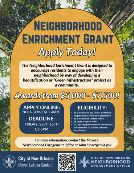 Neighborhood Enrichment Grant