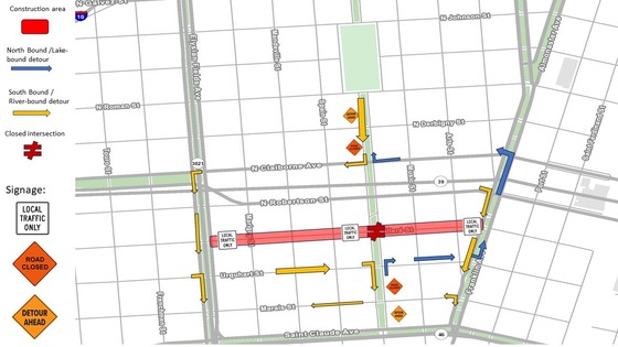 TRAFFIC ADVISORY: Lane Closures on St. Roch Avenue at North Villere Street