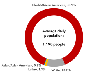 Average daily population by race, week ending 02/03/2024