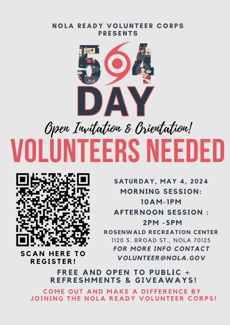 ONLY 10 DAYS LEFT TO REGISTER to Join the NOLA Ready Volunteer Corps ...