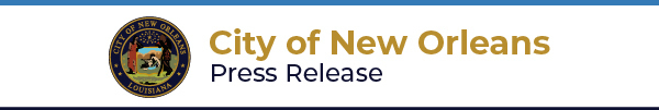 press release banner city of new orleans