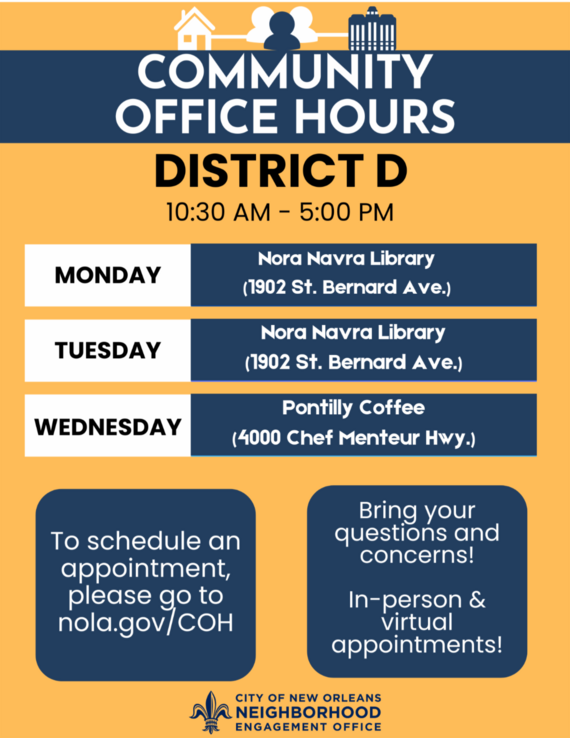 office hours district d