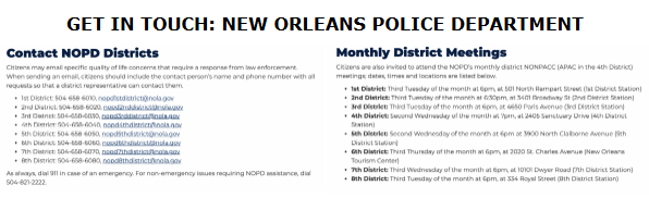 get in touch nopd