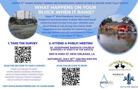 Invitation to Upper 9th Ward Bunny Friend Neighborhood FEMA FMA Kick Off Meeting
