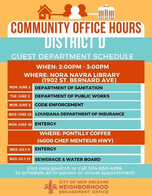 Community Office Hours Dist D