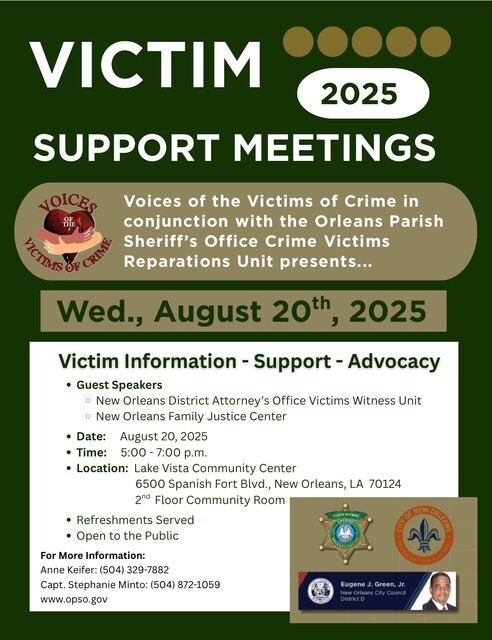 Victim support meetings