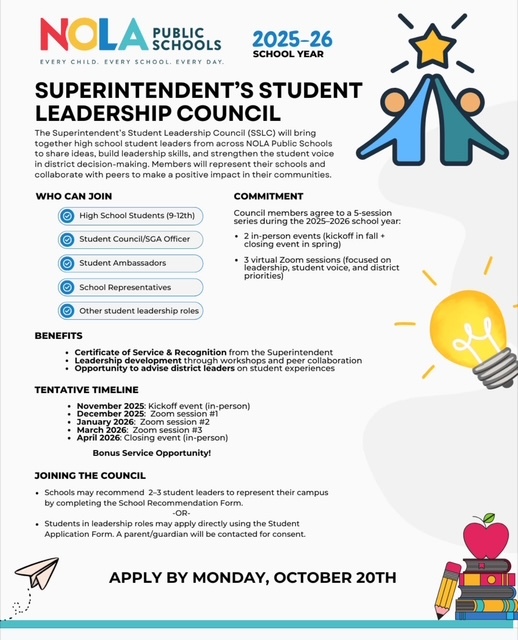 Superintendent Student Leadership Council 