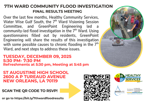 7th Ward Flood Investigative Study Release Meeting