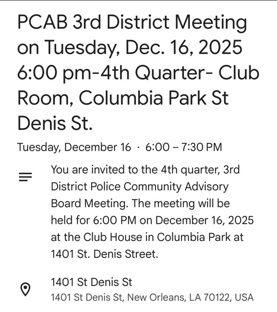 NOPD PCAB Meeting 12.16