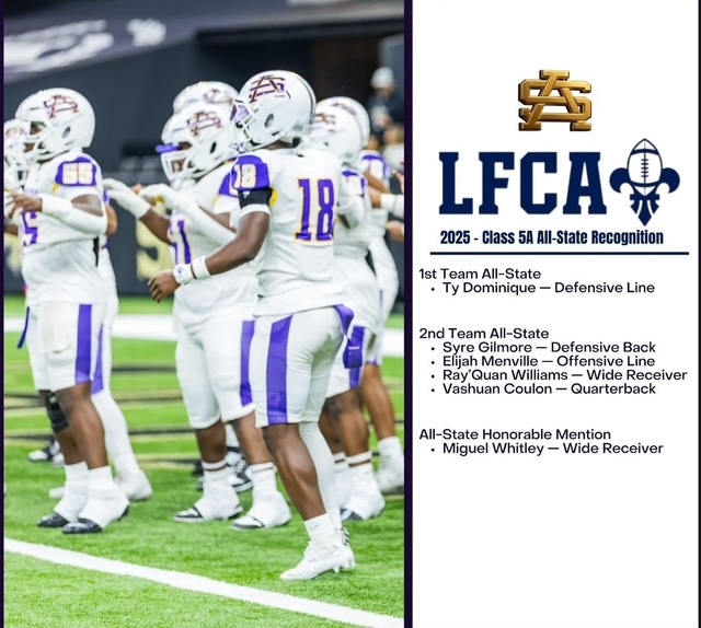 LFCA 2025 5A All State St. Aug Players