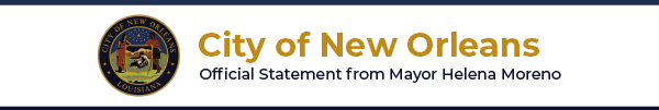 Official Statement from Mayor Helena Moreno 