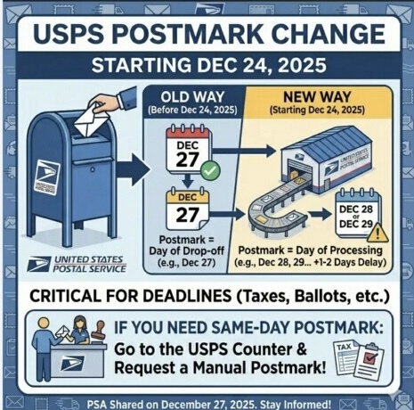 USPS Postmark Change