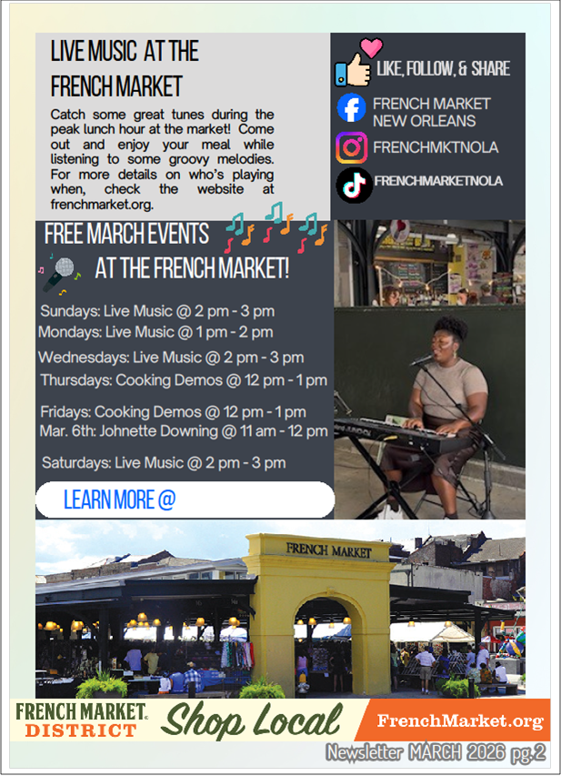 French Market Newsletter March 2
