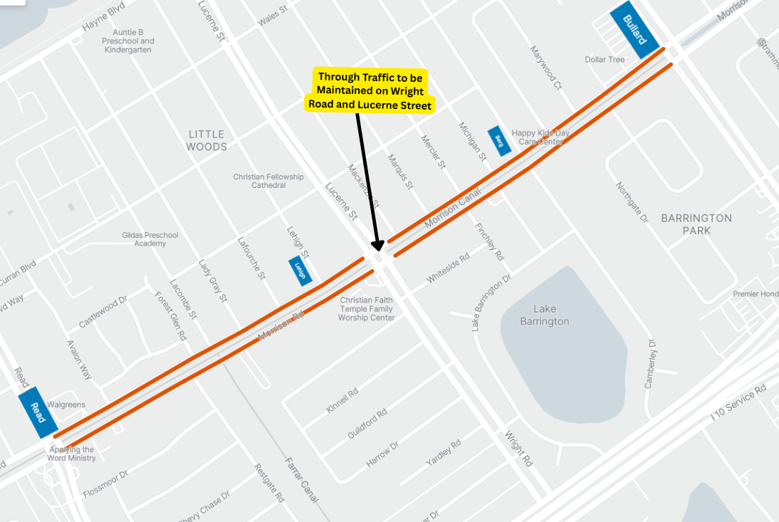 Morrison Road Advisory Map