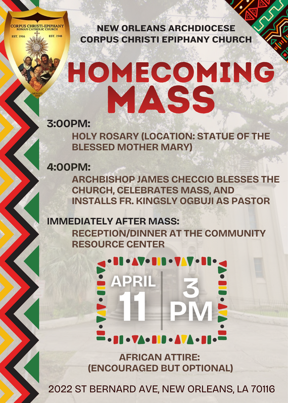 Corpus Christi-Epiphany Homecoming Flyer