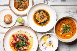 Image of menu items from Dakar NOLA restaurant 