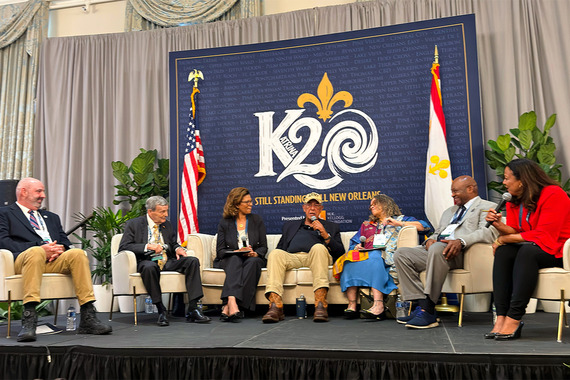 Group panel on stage