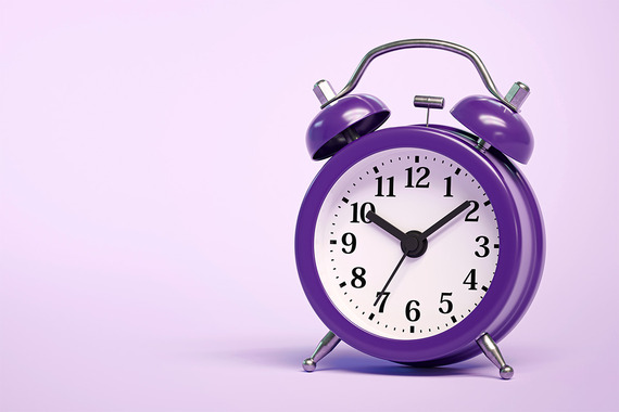 Purple clock