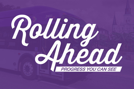 "Rolling Ahead: Progress You Can See" logo