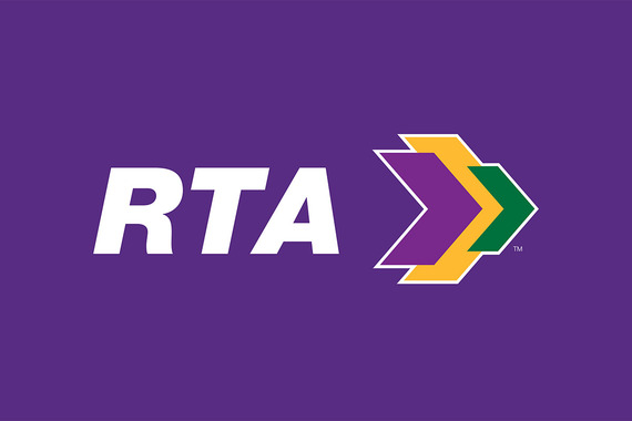 RTA logo on purple background